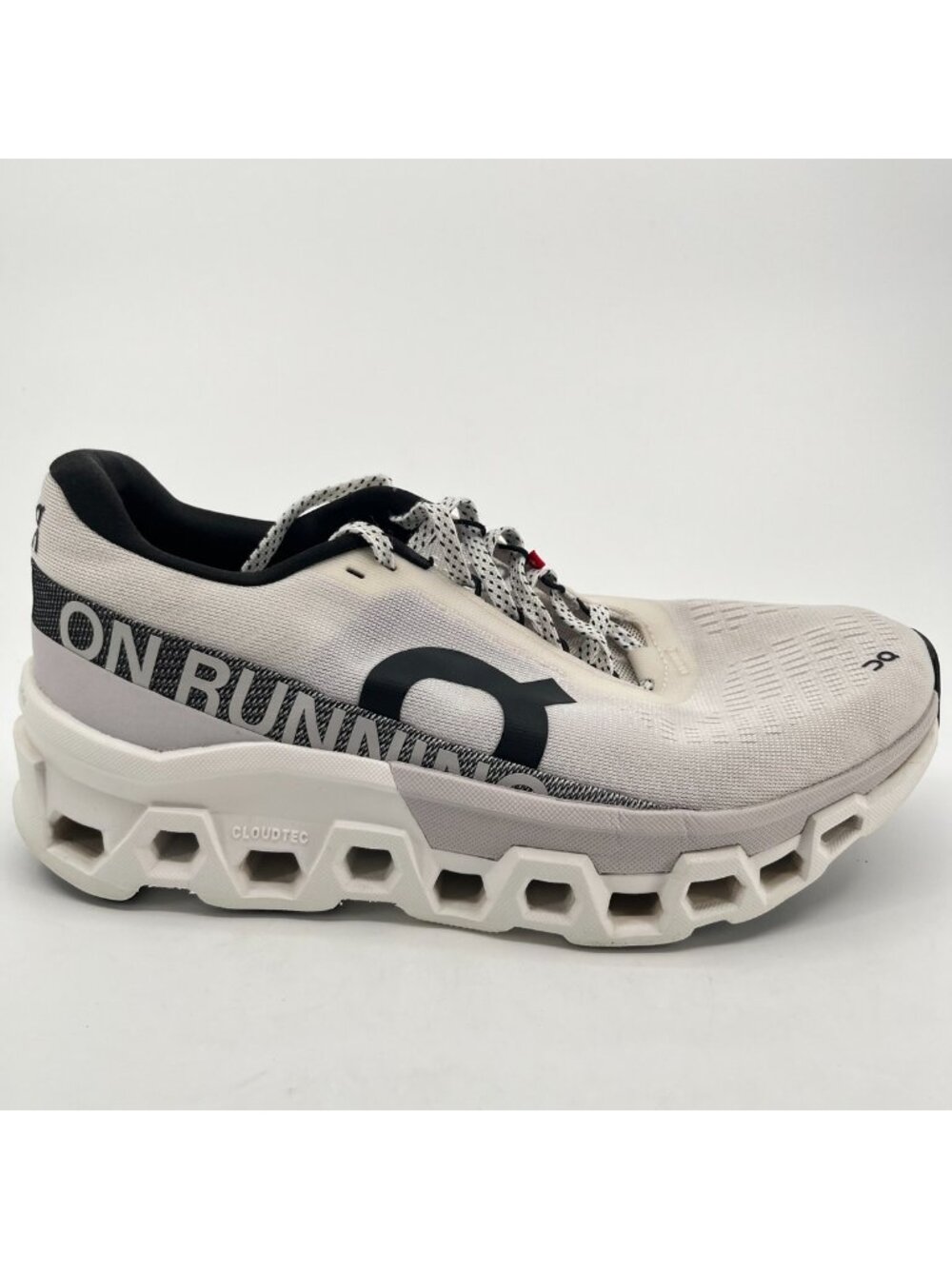 On Cloudmonster 2 Womens Size 9.5 White Black Athletic Running Shoes Sneakers